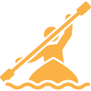 Uso de pranchas de SUP e caiaques